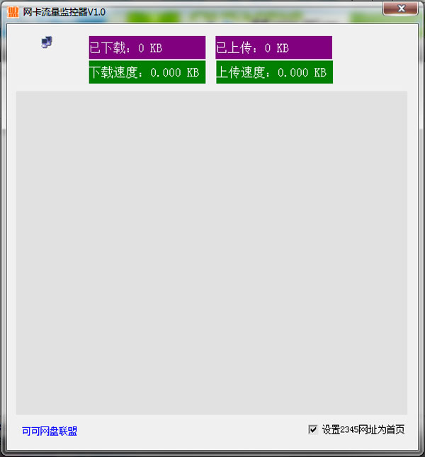 网卡流量监控器 v1.0 绿色版 