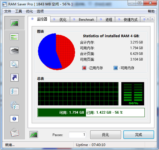  RAM Saver Pro(内存管理) V13.1 绿色特别版