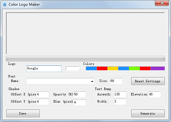  Color Logo Maker（彩字Logo制作软件） V1.0.2 绿色英文版