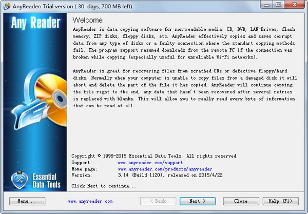 AnyReader(破损文件修复工具) V3.14 英文版