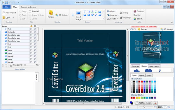 TBS Cover Editor(包装设计软件) V2.6.1.5327