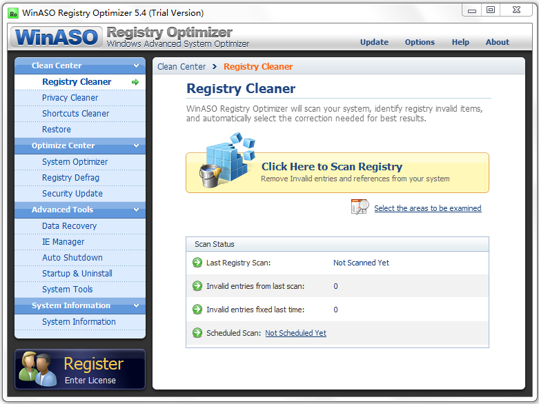 WinASO Registry Optimizer(优化清理工具) V5.4.0.1