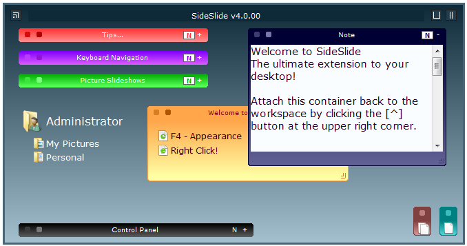 SideSlide(桌面工具) V4.0.00