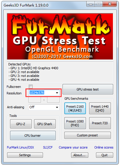 Furmark(显卡测试软件) V1.20.0