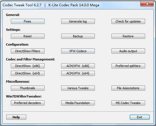 K-Lite Mega Codec Pack(全能影音格式解码器) V14.0.0