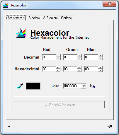 Hexacolor(颜色调配工具) V3.0 英文版