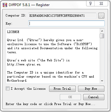 DiffPDF(PDF文件比较工具) V5.8.1 英文版