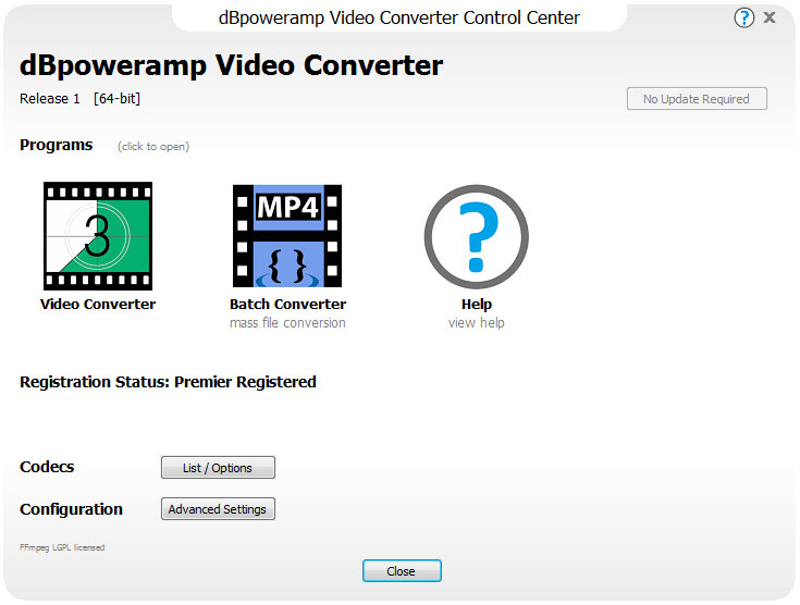 dBpoweramp Video Converter(视频格式转换器) V10.8.1.7