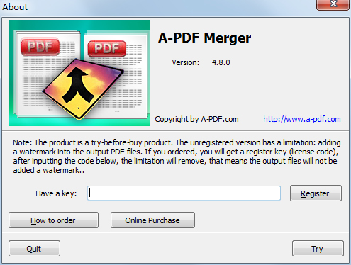 A-PDF Merger(PDF合并工具) V4.8