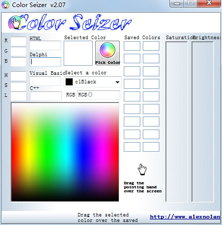 Color Seizer(颜色代码查询工具) V2.07 绿色版
