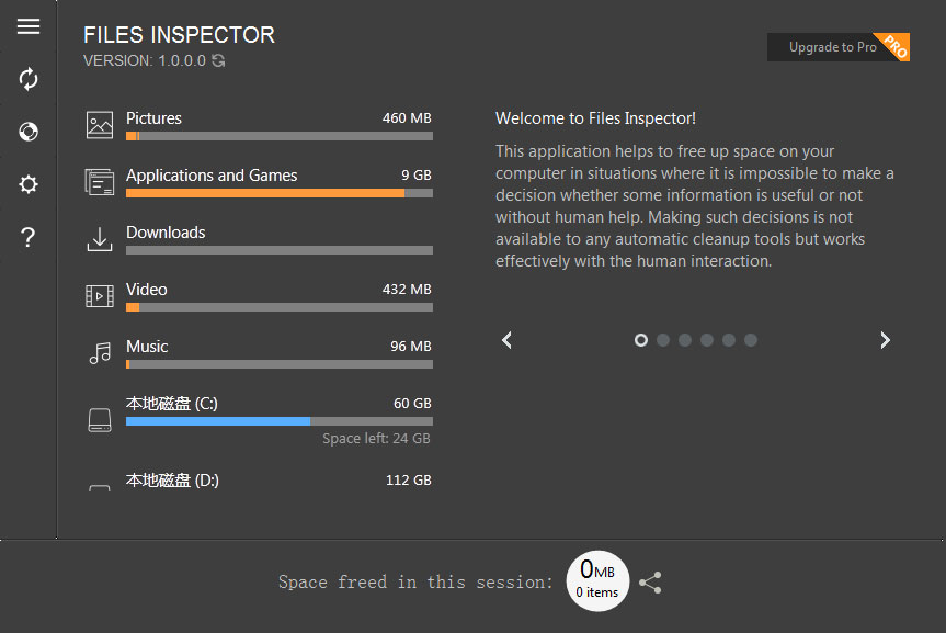 Files Inspector(磁盘文件分析软件) V1.0.1
