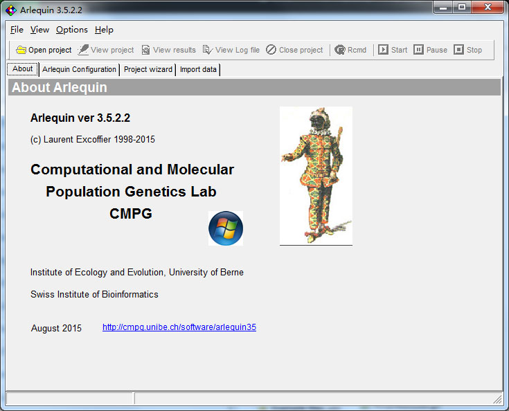 Arlequin(人类遗传学数据分析软件) V3.5.2.2 绿色版