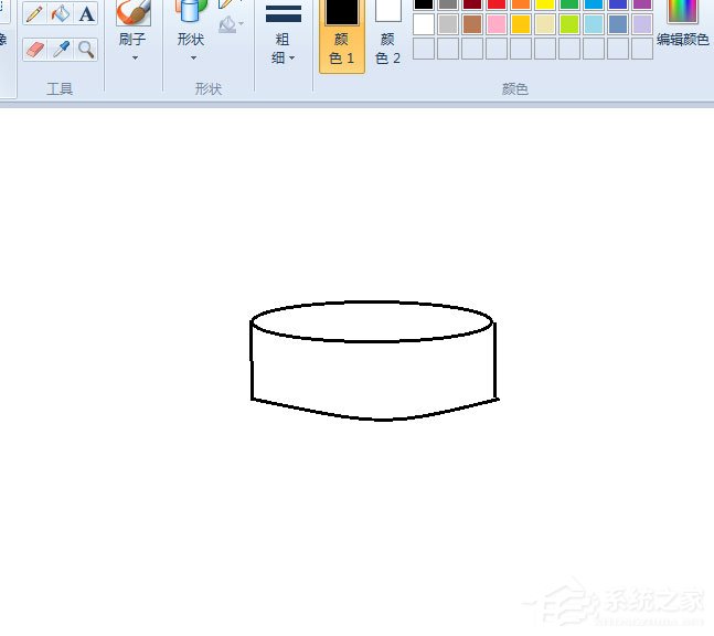 画图工具怎么手绘一款简笔画蛋糕？画图工具手绘简笔画蛋糕的方法