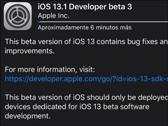 苹果推送iOS 13.1/iPadOS 13.1 Beta 3开发者预览版更新
