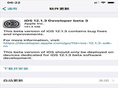 iOS 12.1.3 Beta 3发布了什么信息？