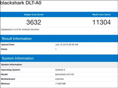 黑鲨游戏手机2 Pro GeekBench跑分遭曝光